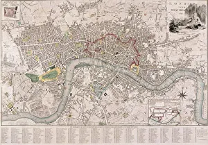 Map of London, 1797. Artist: Edward Mogg
