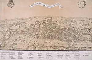 Map of London, c1560