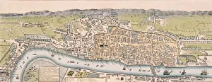 Darton Prints: Map of London, c1563 Artist: William Darton