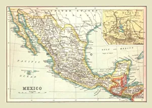 Map of Mexico, 1902. Creator: Unknown