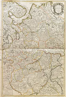 Map of Muscovy. Artist: Price, Charles (active Early 18th cen. )