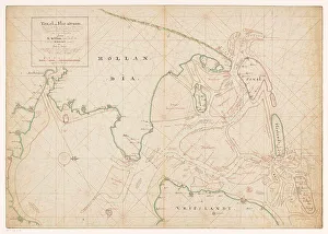 Islands Prints: Map of Noord-Holland, Texel, Vlieland