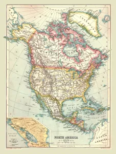 North And Central America Collection: Map of North America, 1902. Creator: Unknown