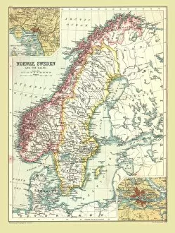 Map of Norway and Sweden, 1902. Creator: Unknown