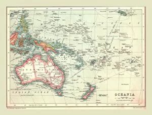 Archipelago Gallery: Map of Oceania, 1902. Creator: Unknown