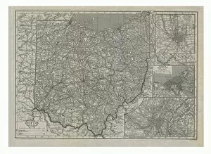 Map of Ohio, USA, c1910s. Artist: Emery Walker Ltd