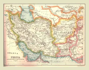 Persian Gulf Prints: Map of Persia, 1902. Creator: Unknown