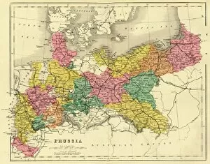 Mackenzie Collection: Map of Prussia, c1872. Creator: Unknown