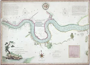 Map of the River Thames from London Bridge to Woolwich, 1802