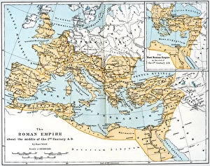 Map of the Roman Empire, 2nd century AD, (1902)