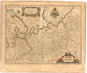 Map of Russia (From: Theatrum Orbis Terrarum... ), 1645. Artist: Blaeu, Willem Janszoon (1571-1638)
