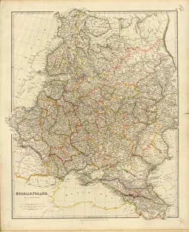 Map of Russia and Poland, 1832. Creator: Arrowsmith, John (1790-1873)