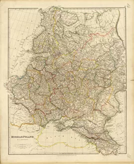 Russian Empire Gallery: Map of Russia and Poland, 1832. Creator: Arrowsmith, John (1790-1873)