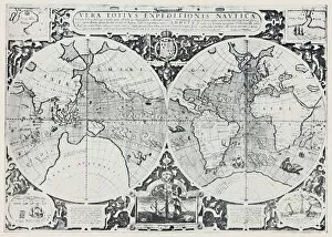 Map Showing Drakes Voyage of Circumnavigation (1577-1580), 1923. Creator: Unknown