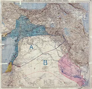 Agreement Prints: Map showing Eastern Turkey in Asia