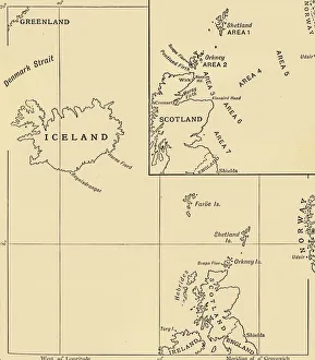Map showing the Scope of the Operations of the 10th Cruiser Squadron... 1916, (c1920)