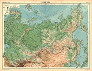 Images Dated 11th September 2018: Map of Siberia