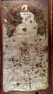 Juan Prints: Map of Spain, 1500, work by the Spanish cartographer and pilot Juan de la Cosa