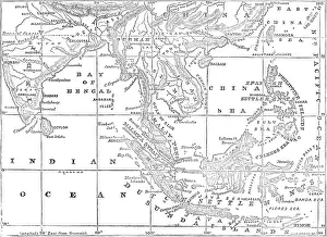 Indian Ocean Prints: Map of the Strait of Malacca, 1874. Creator: Unknown