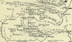 Rivers Prints: Map of the Tirah Campaign, c1900. Creator: Unknown
