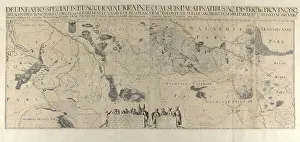 Ukraine Prints: Map of Ukraine, 1650. Creator: Le Vasseur de Beauplan, Guillaume (ca 1600-1673)