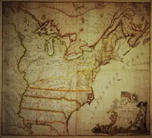 Map of the United States of North America, 1783. Creator: Abel Buell