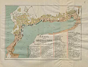 Chromolithography Gallery: Map of Vladivostok, 1902. Artist: Anonymous