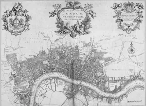 Map of Westminster, the City of London and Southwark, 1720