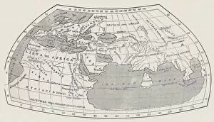 Claudius Ptolemy Gallery: Map of the World, According to Ptolemy, 1923. Creator: Agathodaemon of Alexandria