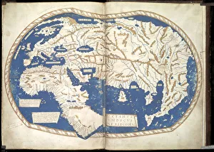 Map of the world, c. 1490. Artist: Martellus Germanus, Henricus (active 1480-1496) Map of the world, c. 1490. Artist: Martellus Germanus, Henricus (active 1480-1496)