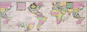 World Prints: Map of the World, c1701. Creator: Pieter Mortier
