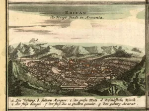 Yerevan Prints: Map of Yerevan, 1762