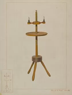 Maple Candlestand, c. 1938. Creator: Vincent P. Rosel