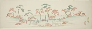 Maple Tree Prints: Maples at Kaianji Temple (Kaianji koyo)