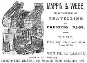 Grooming Prints: Mappin & Webb - Manufacturers of Travelling and Dressing Bags, 1883. Creator: Unknown