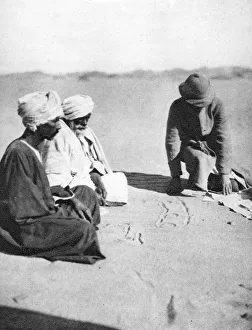 Chaplin Court Prints: Mapping in the sand, Halfa to Shellal, Egypt, 1926 (1927). Artist: Thomas A Glover