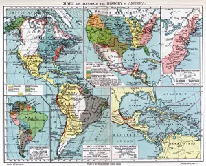 Americas Prints: Maps to illustrate the history of America, 1901
