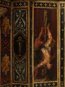 Tympanum Prints: Maquette du décor de la chapelle des Morts (dite chapelle des Ames) église Notre-Dame