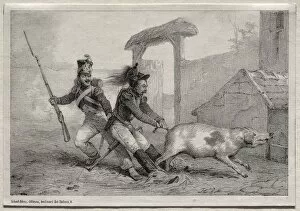 Horace Vernet Collection: Marauders, Hold Fast. Creator: Horace Vernet (French, 1789-1863)