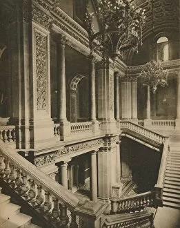 Marble Collection: Marble Balustrades of the Staircase in the Foreign Office, c1935. Creator: King