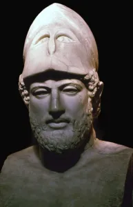 Marble bust of the Athenian statesman Pericles, 5th century BC Marble bust of the Athenian statesman Pericles, 5th century BC