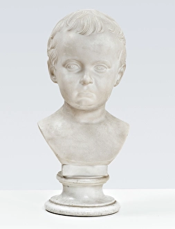 1848 Prints: Marble bust of the late Hother Hage, 1848. Creator: Herman Wilhelm Bissen
