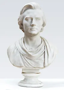 1862 Prints: Marble bust of Peter Heise (1830-79), January 31, 1862. Creator: Herman Wilhelm Bissen