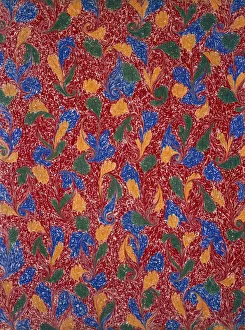 Marble endpaper, 1950s. Creator: English School (20th Century)