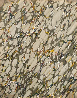 Marble endpaper, 1950s. Creator: English School (20th Century)