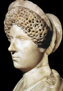 Marble head of Julia, wife of Tiberius Caesar, 1st century BC Marble head of Julia, wife of Tiberius Caesar, 1st century BC