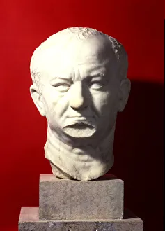 Marble Head of Titus Flauius Vespasianus (9-79), 75 aC, Roman Emperor Marble Head of Titus Flauius Vespasianus (9-79), 75 aC, Roman Emperor