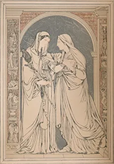 A Marble Mosaic Picture, by The Baron H. De Triqueti, Paris, 1893. Artist: Robert Dudley