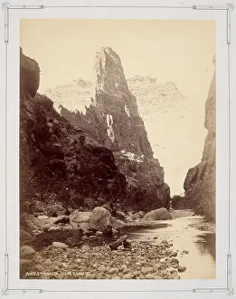Canyon Prints: Marble Pinnacle, Kanab Canon, 1870s. Creator: John Karl Hillers