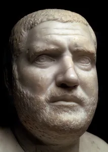 Marble portrait bust of the Roman Emperor Balbinus, 3rd century Marble portrait bust of the Roman Emperor Balbinus, 3rd century